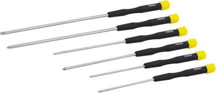 28219 6 pc Long Reach Precision Screwdriver Set