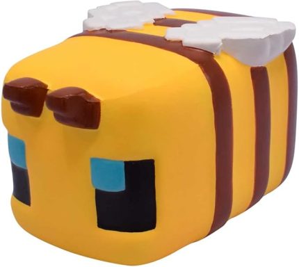 Toys LLC Sadece oyuncaklar Minecraft Mega SquishMe Arı/Arı, JTMIN-35111, Tek Beden, Sarı/Kahverengi