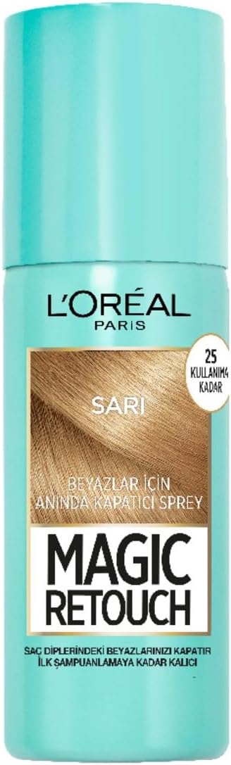 PARIS Magic Retouch Beyaz Saçlar İçin Kapatıcı Sarı Saç Spreyi 75 ml