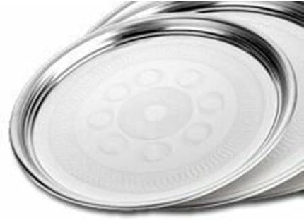 Çelik Sini 80cm Sofra yemek Tepsisi Süper Kromajlı