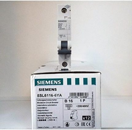 B Tip 16 Amper 6ka Otomatik Sigorta 5sl6116 6ya Yeni Seri B1x16a B16