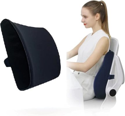 Bel Minderi Ortopedik Sandalye Bel Minderi Sırt Dayama Yastığı Visko Koltuk Bel Desteği