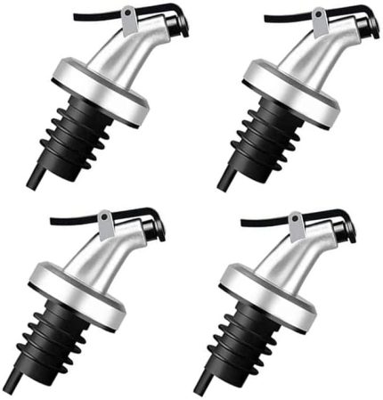 4 Adet Yağdanlık Tıpası Damlatmaz Şişe Ucu Dökme Ağızlığı Yağlık Sirkelik Sızdırmaz Kapaklı Tapa