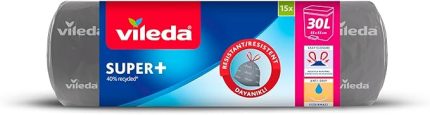Büzgülü Çöp Torbası 30 Litre - 15'li