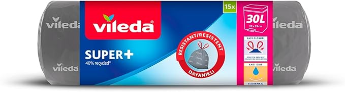 Büzgülü Çöp Torbası 30 Litre - 15'li