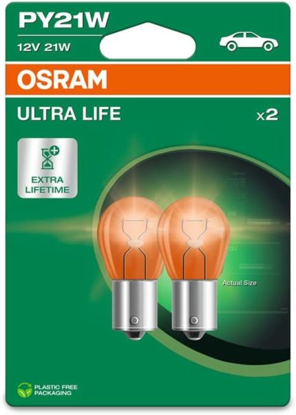 ULTRA LIFE, PY21W, Çift Blister, (2 lamba)