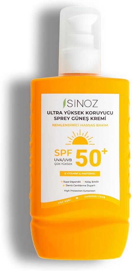 Spf 50 Ultra Yüksek Koruyucu Vücut Güneş Kremi Sprey 200 ml - Nemlendirici Hassas Bakım