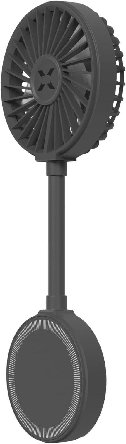 Smart Manyetik Fan Taşınabilir Vantilatör USB Type-C Şarj Edilebilir Ultra Sessiz 3 Hız Kademeli Soğutucu MagSafe Uyumlu Telefon Fanı (Gri) X6104