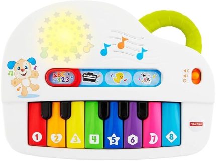 Eğlen ve Öğren Eğlenceli Piyano Fisher-Price Eğlen ve Öğren Işıklı ve Eğlenceli Oyuncak Piyano, Türkçe, Işıklar, Gerçek Müzik Notaları ve Eğitici Şarkılarıyla GTW20 GTW20
