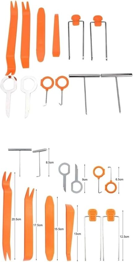 Trim Turncu Oto Torpido Teyp Kapı Sökme Takma Döşeme Aparatı 12Lİ Set