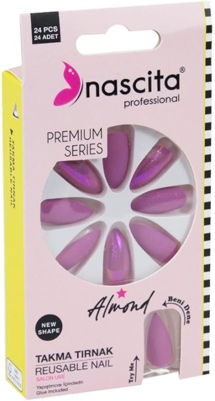24'lü Almond Renkli Takma Tırnak - 152