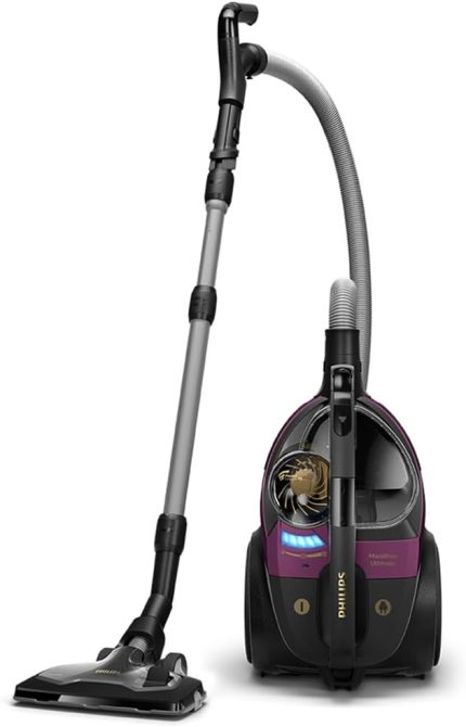 XB9155/07 TriActive Ultra Başlık ve PowerCyclone 10 Teknolojisi ile Premium Toz Torbasız Elektrikli Süpürge, NanoClean Teknolojisi, PowerMax Sensörü, Koyu Leylak