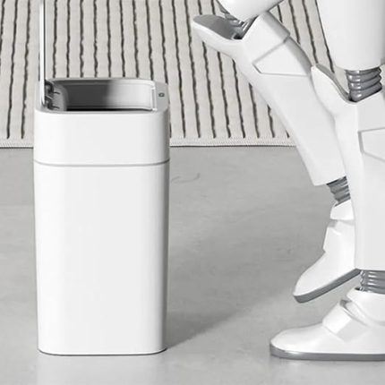 Me-06 Hareket Sensörlü 9lt Sessiz Banyo Mutfak Çöp Kovası Beyaz