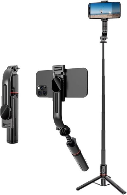 L12 Işıklı Selfie Çubuğu 3 Renk Uzaktan Kumandalı 106 Cm Tripod Özçekim Alüminyum