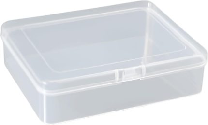 12,5cm Mini Şeffaf Eşya Takı Elektronik Saklama Kutusu Organizer Düzenleyici Klipsli Kapaklı Kutu