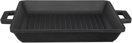 Döküm Izgara Tava, 26 cm, Metal Kulplu