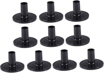 Zil Keçeleri Davul Pedleri Kılıfları - 10 Parça Plastik Zil Tutucu Seti Davul Aksesuarları