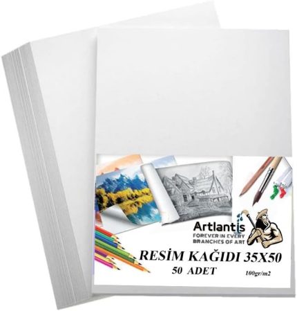 Kağıdı 35x50 50 Li 100 gr 1 Paket 35 * 50 Resim Kartonu