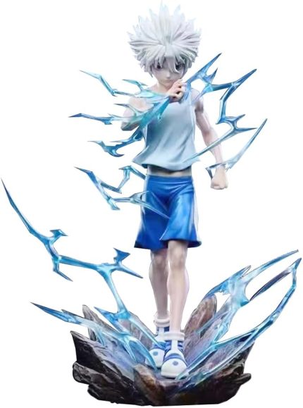 Anime şekil killua zaoldyeck Figuren savaş ver 23CM PVC modeli masaüstü araba süsler süslemeleri hediyeler hayranları için