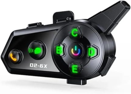 6 Kişilik Motosiklet Kask Bluetooth Intercom Seti Su Geçirmez 1000m Mesafeli Müzik Paylaşımlı