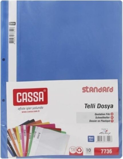 10'lu Telli Dosya (mavi)