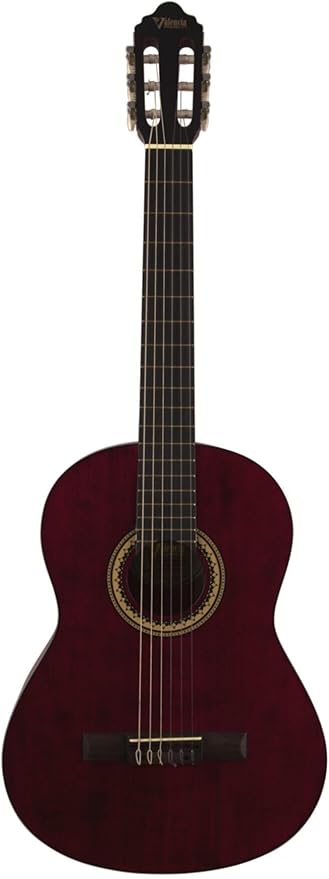 VC204TWR Klasik Gitar 4/4 Kılıf+Pena Dahil Şarap Kırmızısı