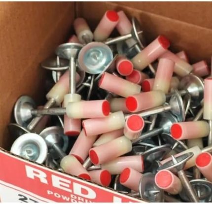 Çivi Tabancası Yedek Çivi 100 Adet, Pul Başlı Barutlu Çivi, Mini Çivi Tabancası Çivisi, Barutlu Duvar Çivisi, 100 adet Çivi