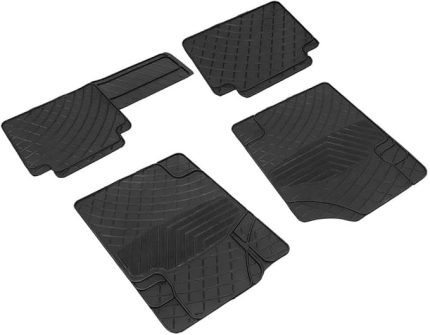 autoaccessories Her Araca Uyumlu Üniversal Kesimli Kauçuk Paspas Siyah