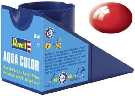 - Su Bazlı Maket Boyası Ateş Kırmızısı Parlak 18 Ml (36131)
