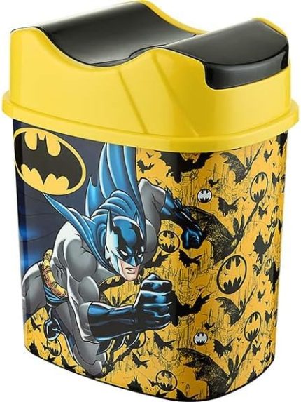 Batman Lisanslı 5.5 Litre Hazneli Çocuk Odası Çöp Kovası