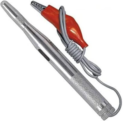 W 2605, Oto Elektrik Kontrol Kalemi, Metal Gövdeli, 6/24V, Gri, Kırmızı