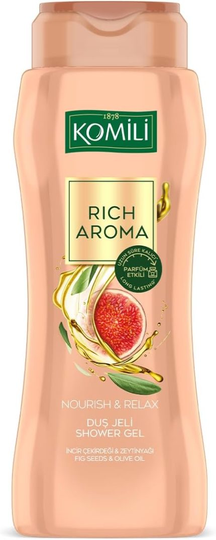1878 Rich Aroma Nourish ve Relax Kalıcı Parfüm Etkili Duş Jeli 500 ml, F3100219-001, Somon