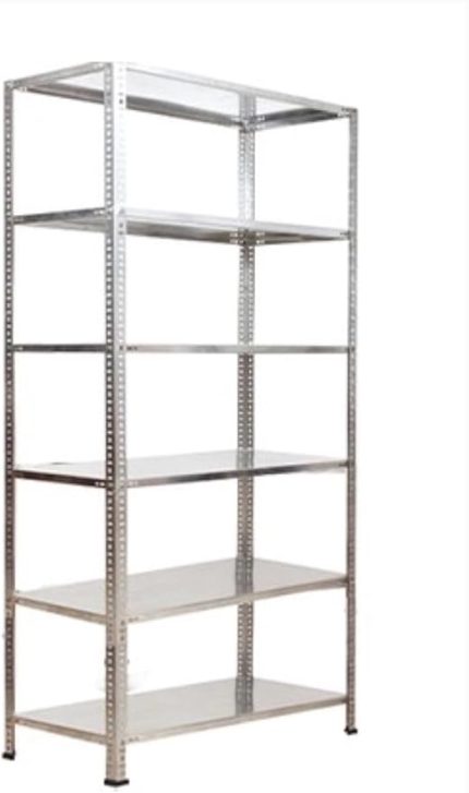 6 Katlı Galvaniz Çelik Raf Arşiv Rafı Depo Rafı Kiler Rafı 43x93x200