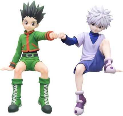 Gon Freecss ve Killua Zaoldyck Figür Oturma Figürü Oturma Masası Süsleri Koleksiyonlar