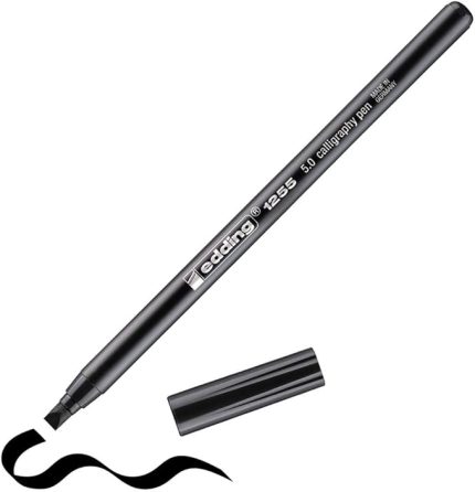 1255 kaligrafi kalemi - siyah - 1 kalem - kaligrafi ucu 5 mm