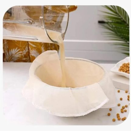 Süzme Bezi, Yıkanabilir Keten Bez Natural Organik (2 Ebat) 40x40-60x60