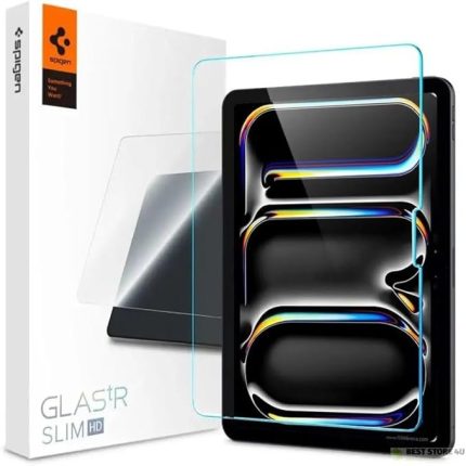 iPad Pro 11" (2025/2024) ile Uyumlu Cam Ekran Koruyucu GLAS.tR Slim HD Şeffaf - AGL07787 (Spigen TR Garantili)