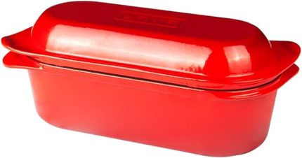 LV P EK 1228 Metal Dikdörtgen Ekmek Tenceresi, 12x28, Kırmızı