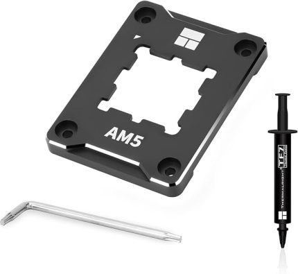 ASF-Siyah AM5 CPU Tutucu, Düzeltici Bükülme Önleyici Sabitleme Çerçevesi, AM5 Tam Fit Sabit İşaretsiz Montaj, AM5 Bükülme Önleyici Kontak Çerçevesi, CPU Soğutucu Standardı