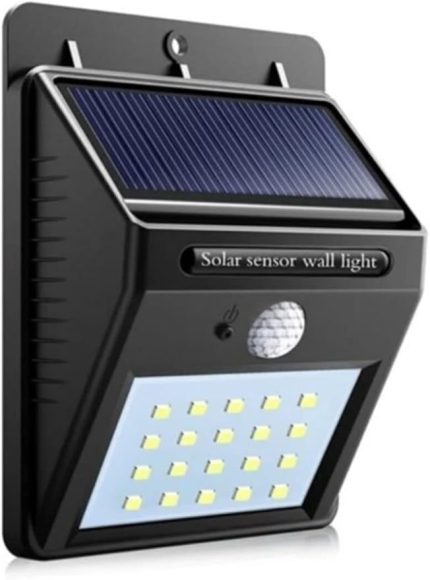 20 Led'li Güneş Enerjili Hareket Sensörlü Bahçe Lambası