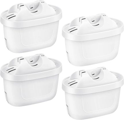 4'lü paket su filtresi kartuşu, Brita Maxtra + sürahi, Brita Style, Mavea Elemaris XL su tankı ile uyumlu