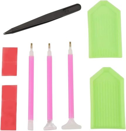 Nakış Kalem DIY Elmas Boyama Kanaviçe Araçları Aksesuar Kiti DIY Proje Kristalleri Çıtçıt veya Tırnak Boncuk (11 adet)