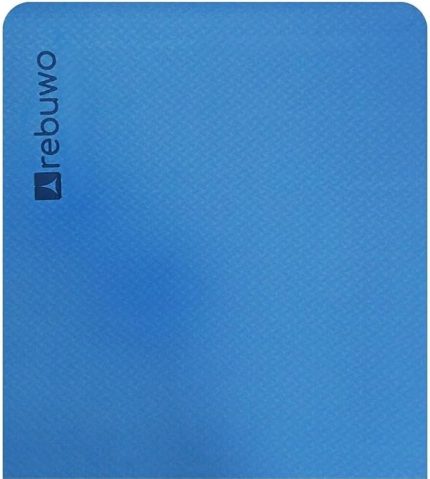 Çift Taraflı Kaydırmaz TPE Yoga Matı – 6mm Pilates Minderi | 181x61 cm Konforlu ve Dayanıklı Mavi