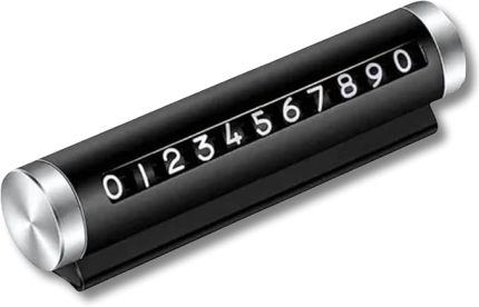 Numaratör Araç İçi Park Telefon Numarası - Çevirmeli Dayanıklı Parkmatik Torpido Üstü Araba Telefon Numaralık - Oto Aksesuar Numaramatik