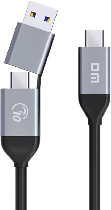 AD090 USB-A/USB-C to Type-C Şarj ve Data Veri Aktarım Kablosu 35 CM