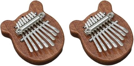 Mini-Kalimba, mini başparmak piyanosu, 8 ton, taşınabilir piyano aleti, yeni başlayanlar için, A