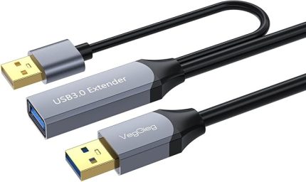 USB 3.0 Uzatma Kablosu Sinyal Güçlendirici Extender Destekli USB-A Uzatıcı Kablo 10 Metre