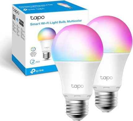 L530E 2-pack , 8.7 W, 2.4 GHz, 16.000.000 Renk Tonu, E27 Duy, Amazon Alexa ve Google Home ile Çalışır, Rengi Değiştirilebilir, Hub Gerekmez, Çok Renkli Akıllı Wi-Fi Ampulü