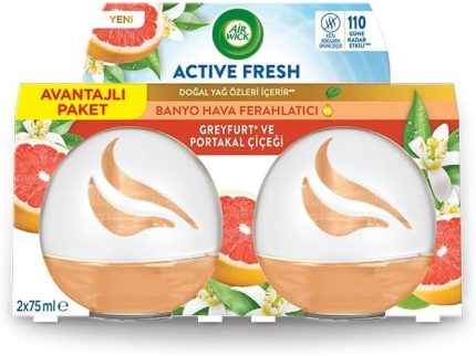 Wick Deco Sphere Greyfurt & Portakal Çiçeği İkili Paket Oda Kokusu 30 Gün Etkili