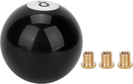 Siyah 8 Vites Topuzu, Üniversal Siyah 8 Bilardo Topu Yuvarlak Araba Vites Topuzu